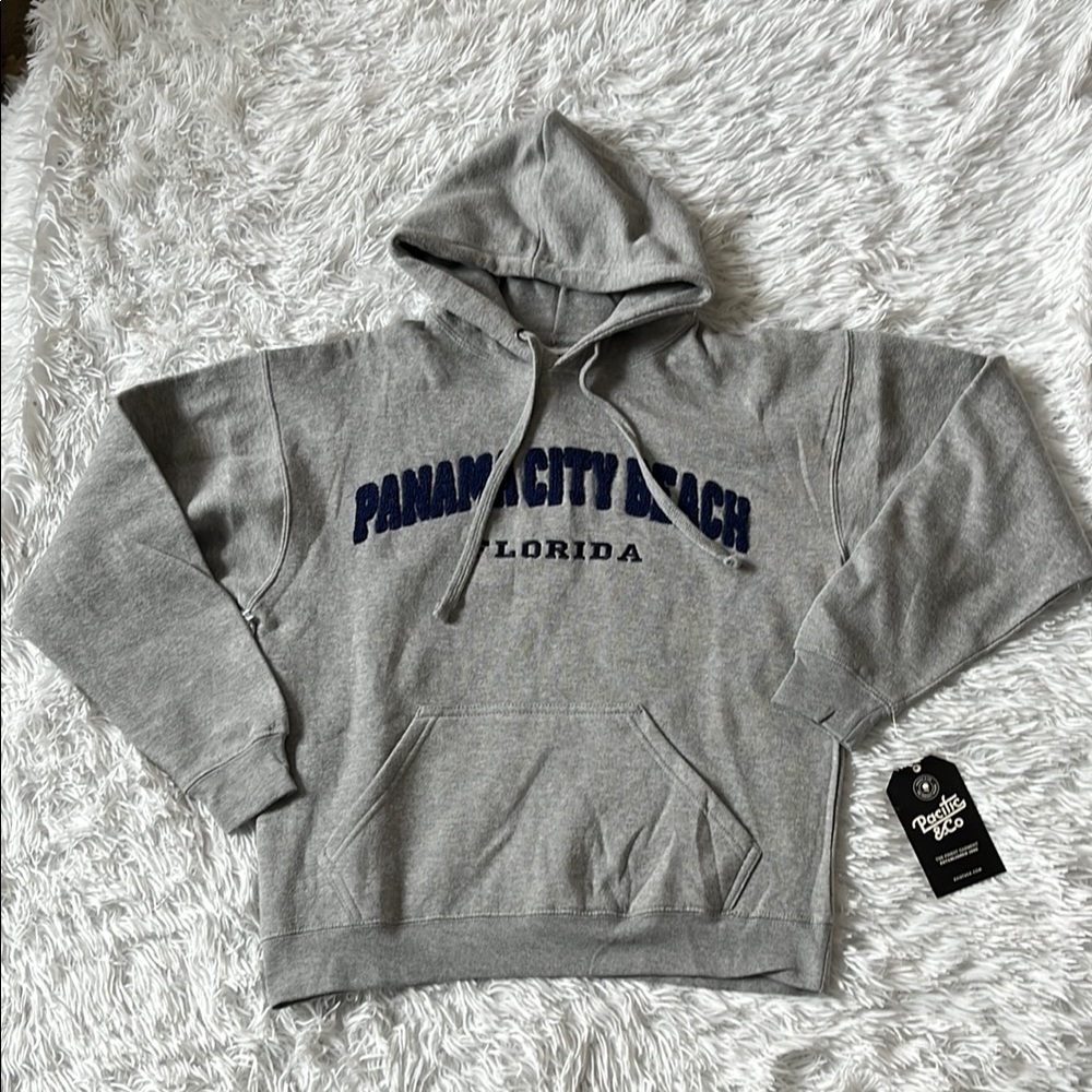 Gray Panama City Beach Hoodie by Pacific & Co. Unisex size Medium